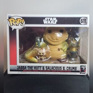 Funko Pop Jabba the Hut & Salacious B. Crumb #611 Star Wars 40th Anniversary